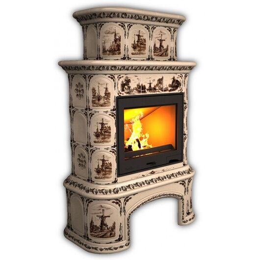Печь камин КимрПечь Прованс с дровником Центральный Двухъярусный, изображение 11